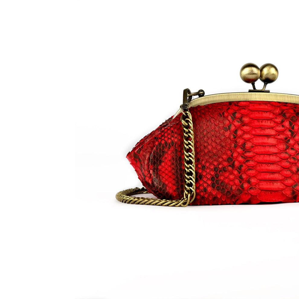 RED PYTHON BAG