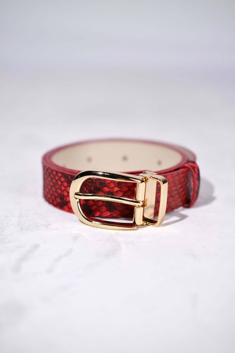 RED PYTHON BELT