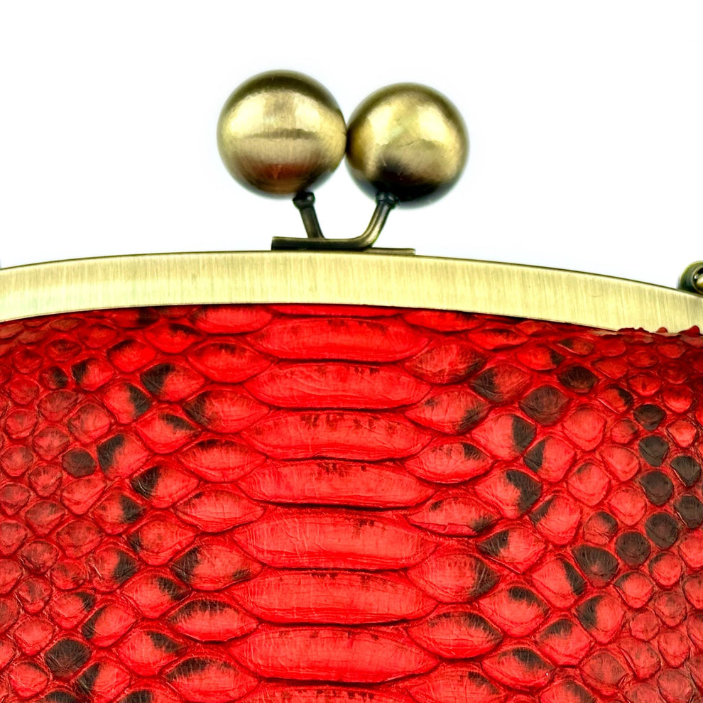 RED PYTHON BAG