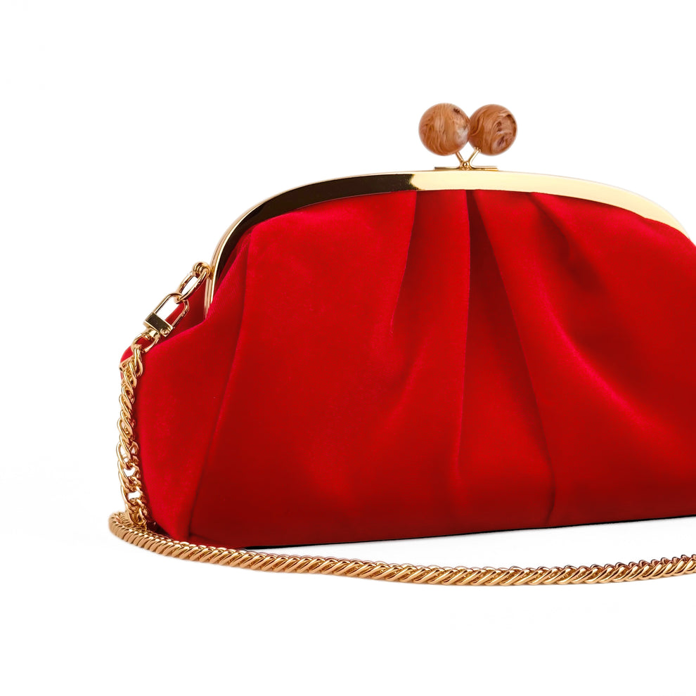 RED VELVET CLUTCH