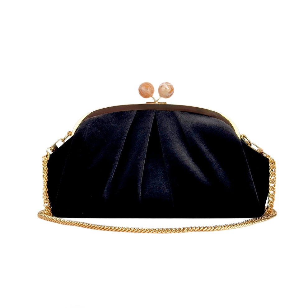 BLACK VELVET CLUTCH