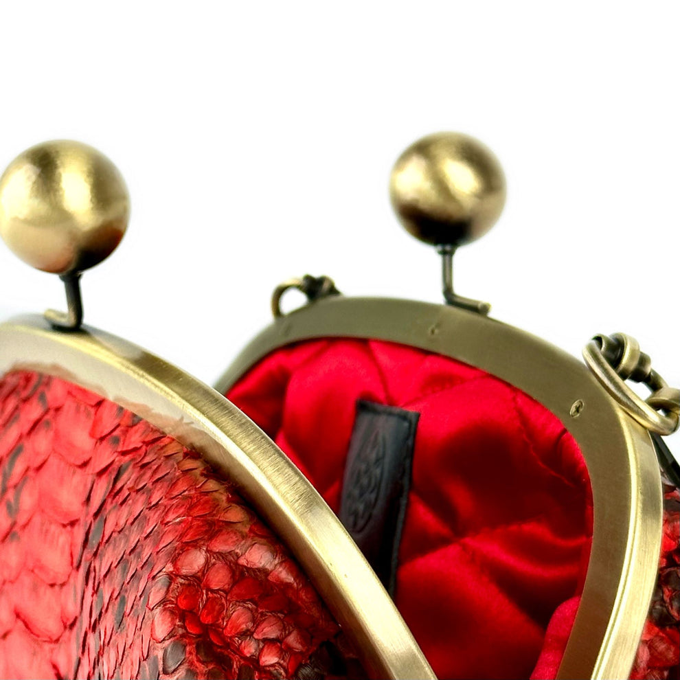 RED PYTHON BAG