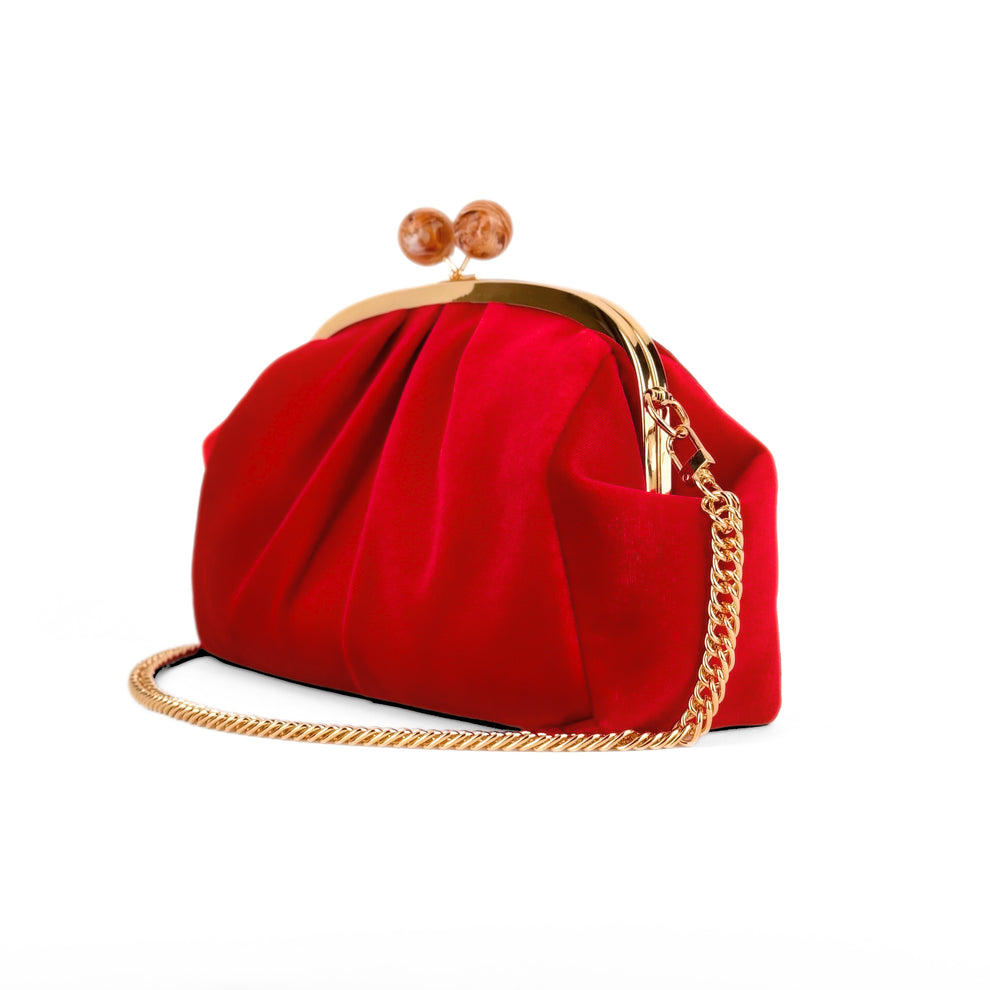 RED VELVET CLUTCH
