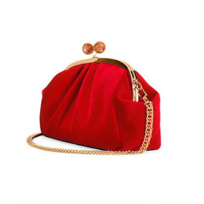 RED VELVET CLUTCH