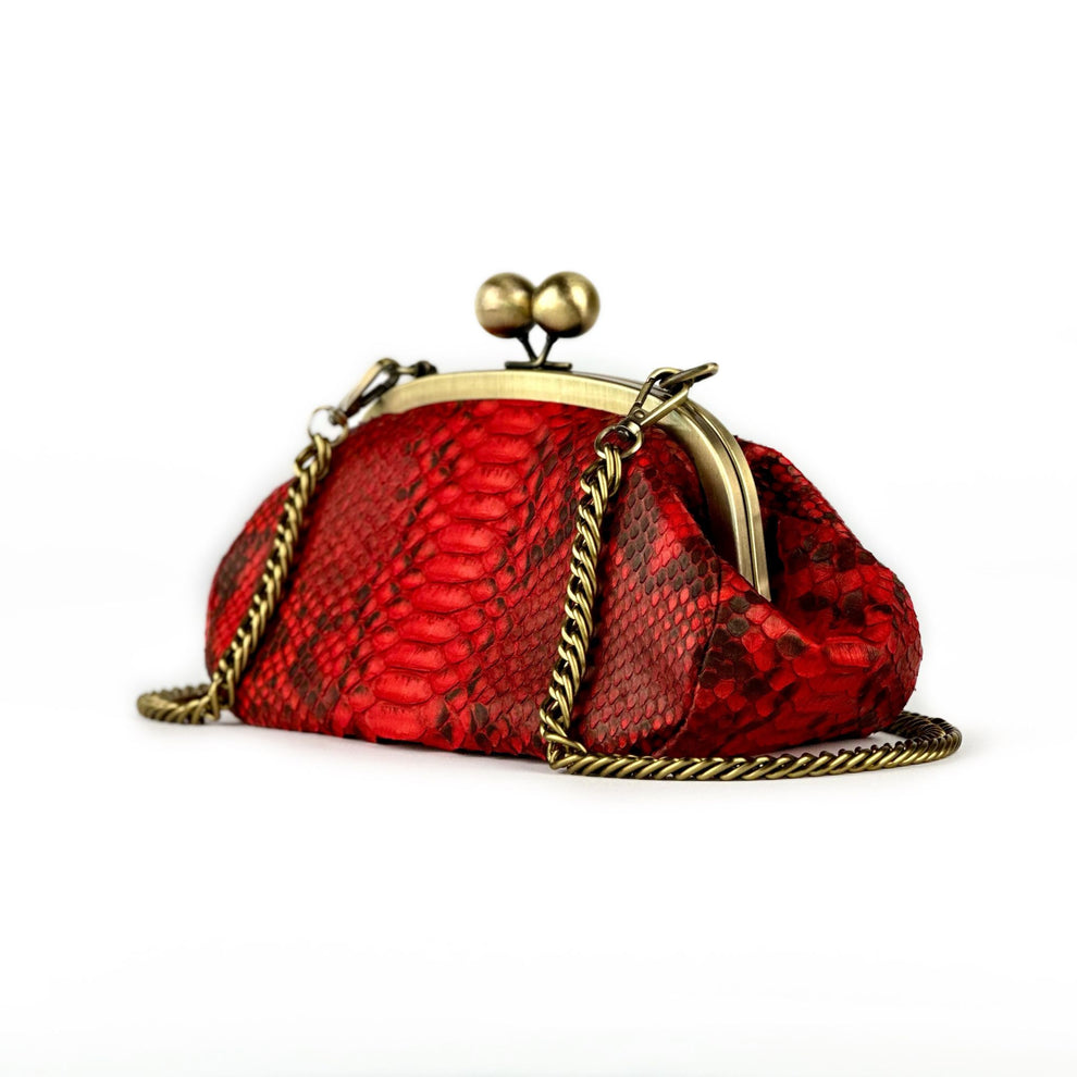 RED PYTHON BAG