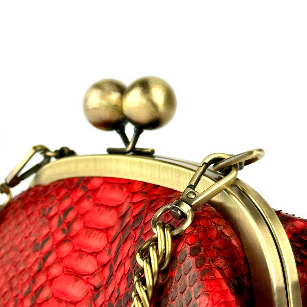 RED PYTHON BAG