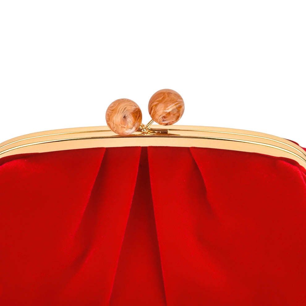 RED VELVET CLUTCH