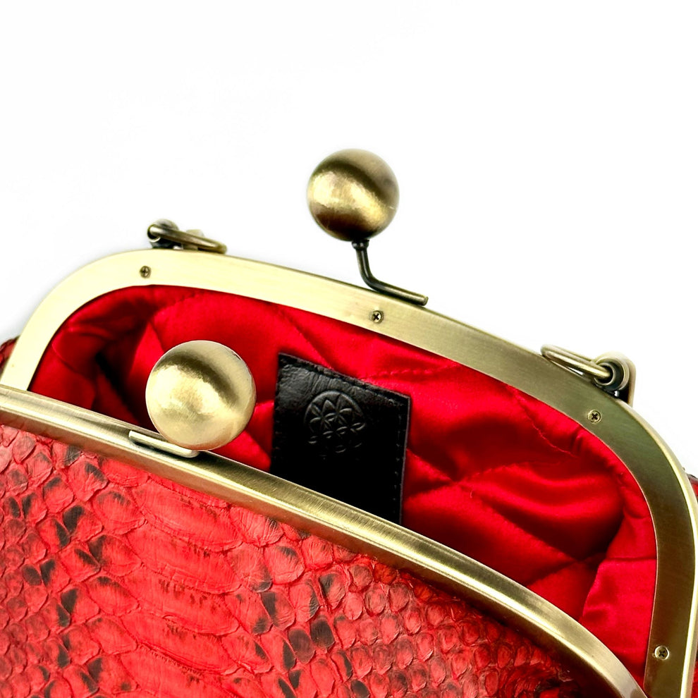 RED PYTHON BAG