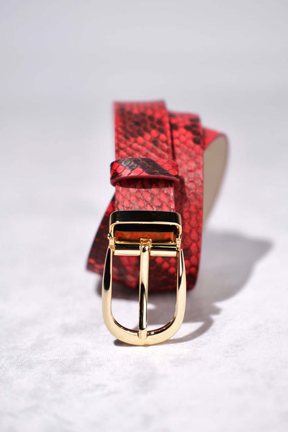 RED PYTHON BELT