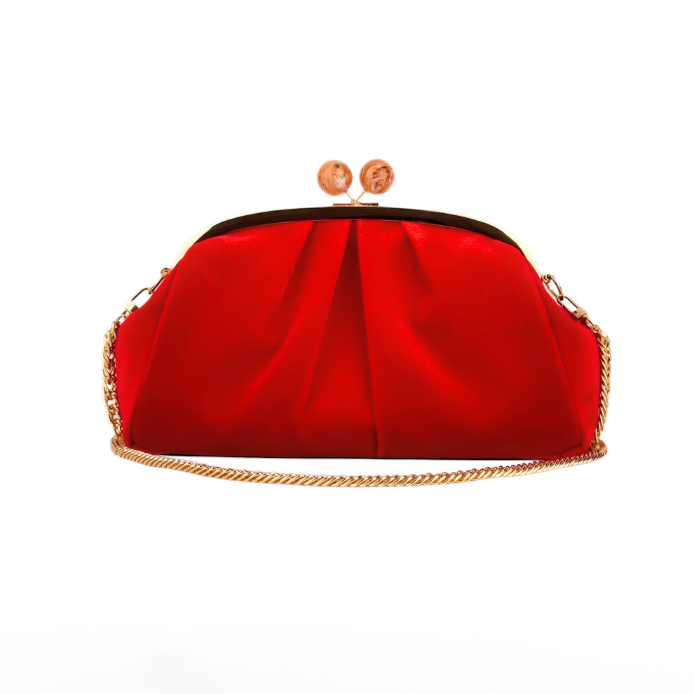 RED VELVET CLUTCH