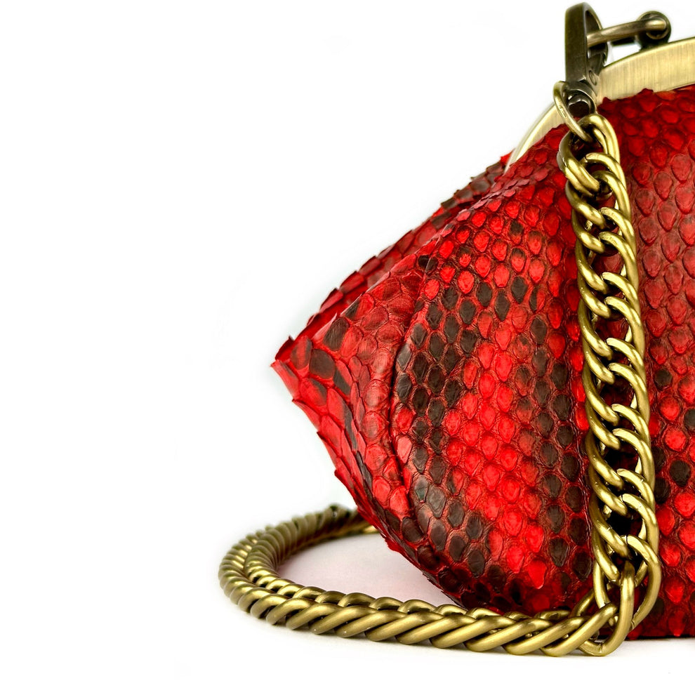 RED PYTHON BAG