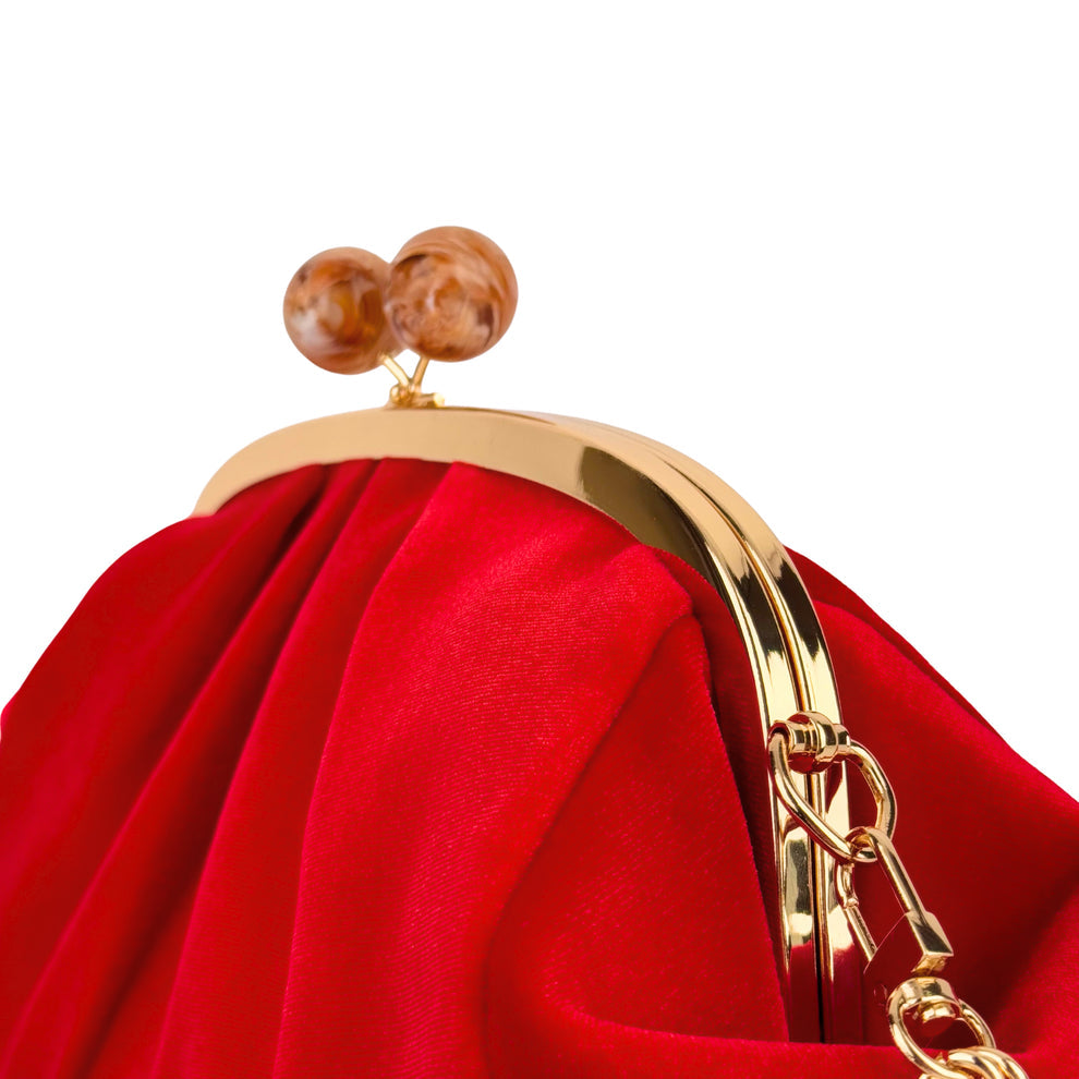 RED VELVET CLUTCH