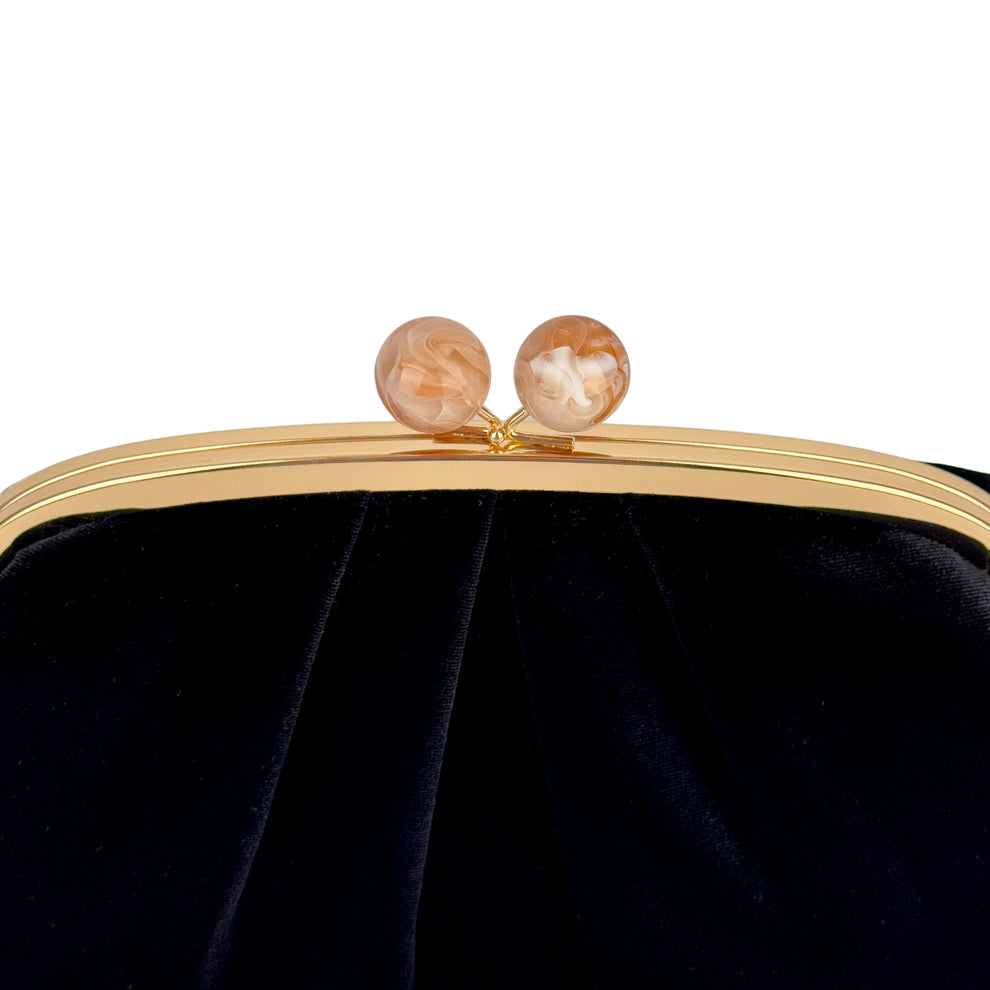 BLACK VELVET CLUTCH