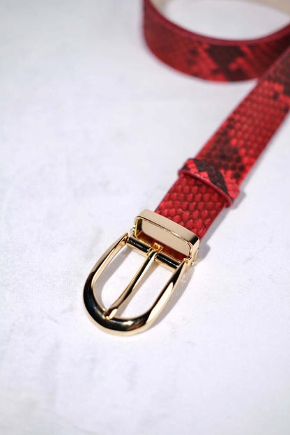 RED PYTHON BELT