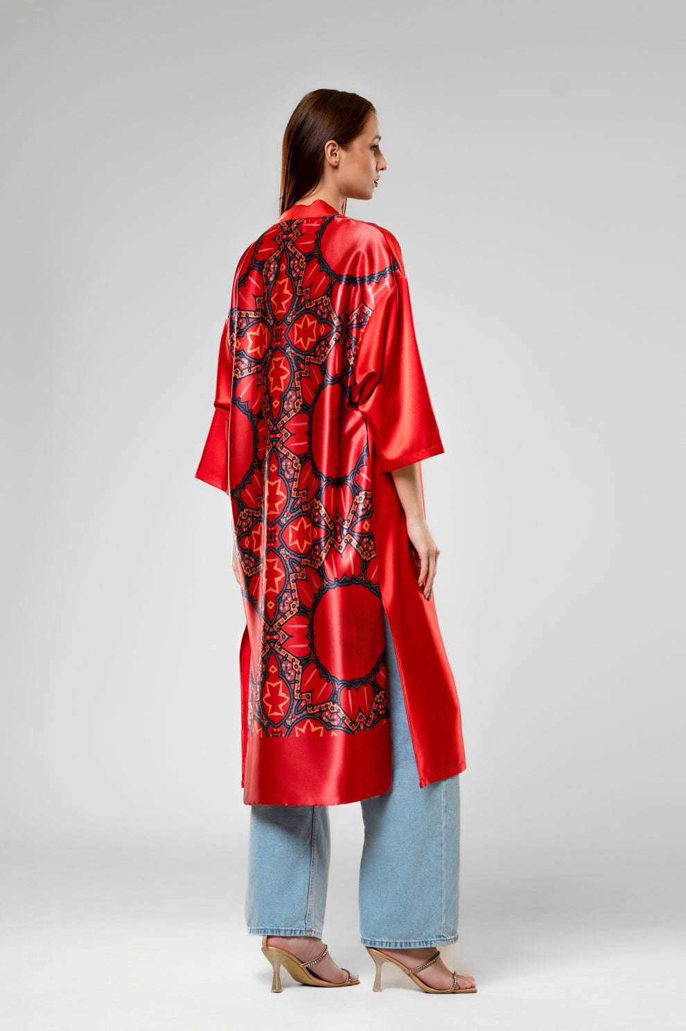 DREAMER`S KIMONO IN RED
