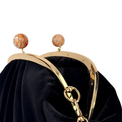 BLACK VELVET CLUTCH