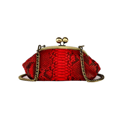 RED PYTHON BAG