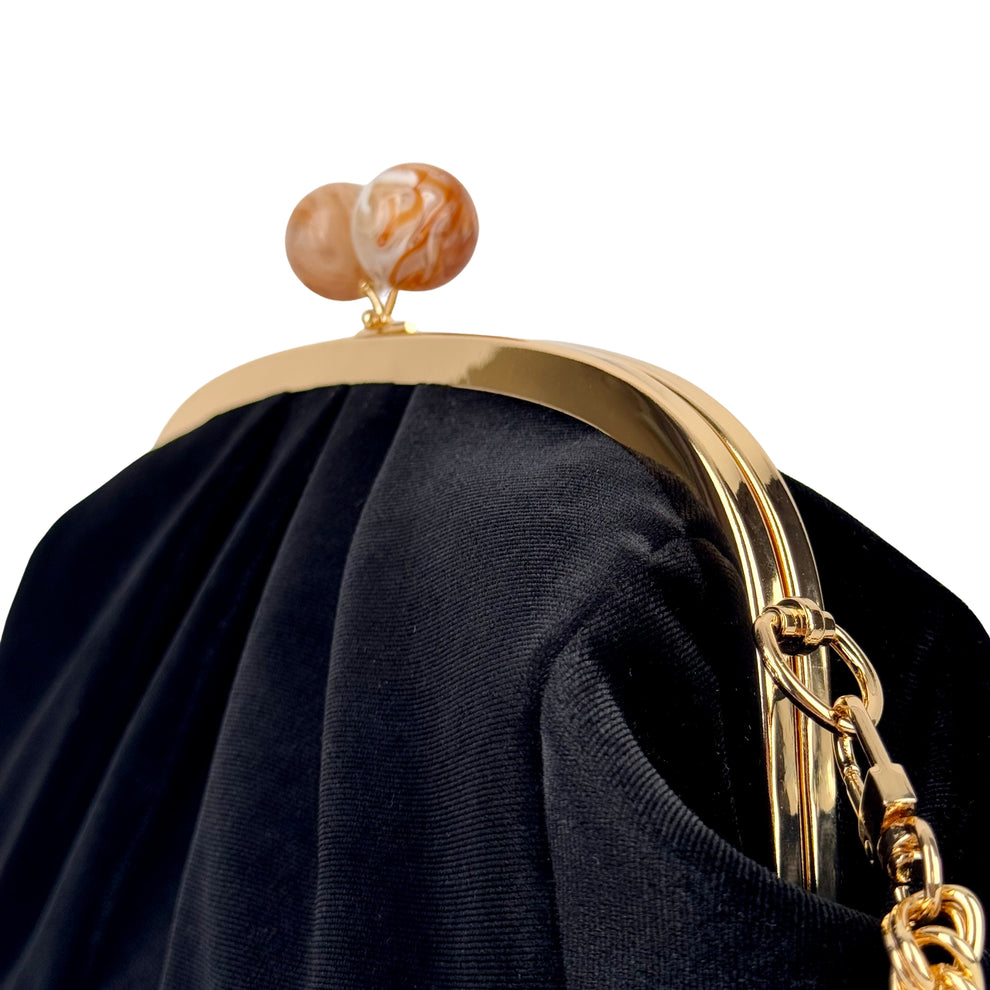BLACK VELVET CLUTCH