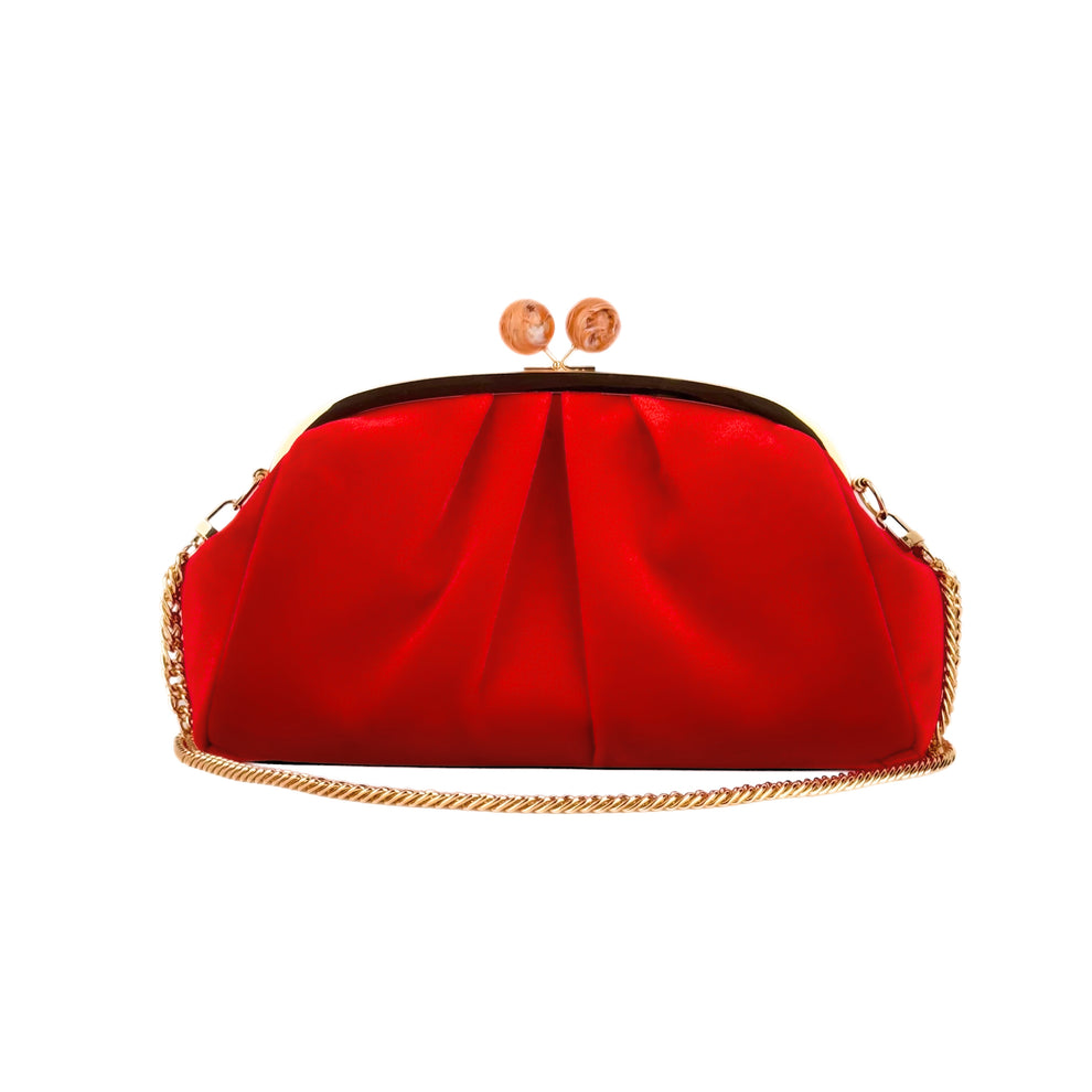 RED VELVET CLUTCH