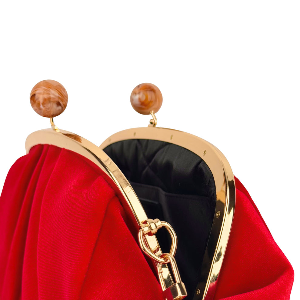 RED VELVET CLUTCH